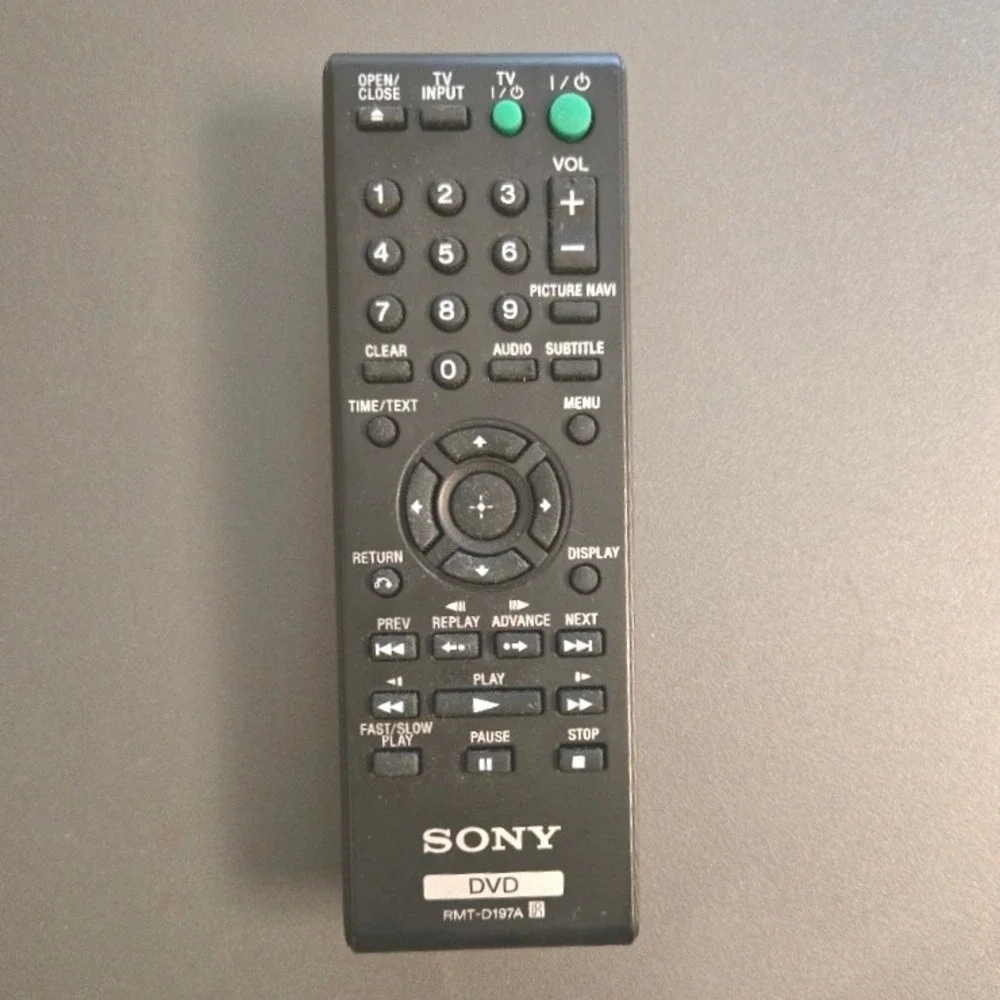 Genuine Sony RMT-D197A DVD Player Remote Control